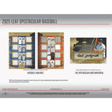 2025 Leaf Spectacular Baseball Hobby, Box *RELEASES 11/14*