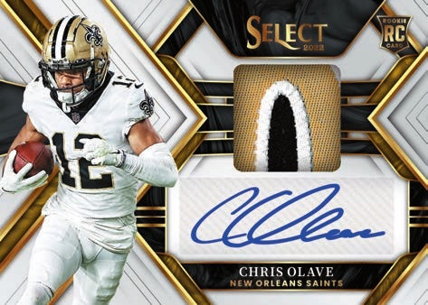 CHRIS OLAVE (12) Card Football Rookie Lot - New Orleans Saints