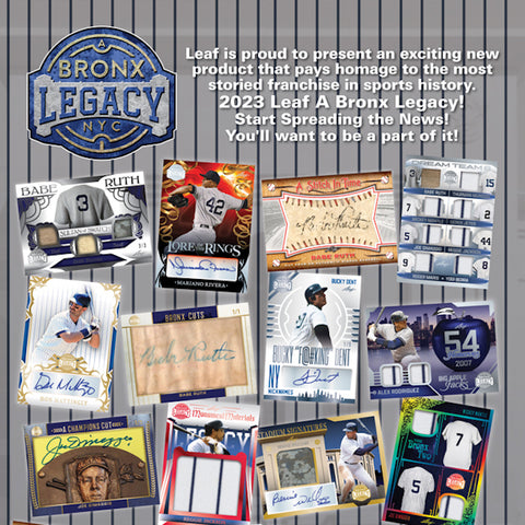 *PRESELL* 2023 Leaf A Bronx Legacy Baseball Hobby, Box *RELEASES 12/13*