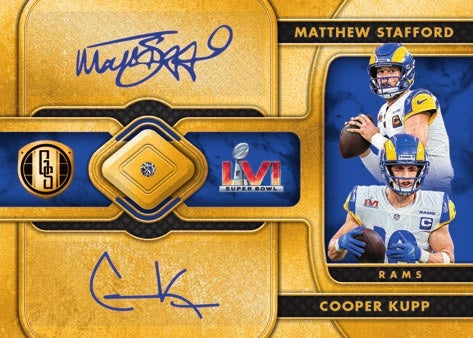 2021 Gold Rush Autographed Football Jersey Edition Series 7 6-Box Case