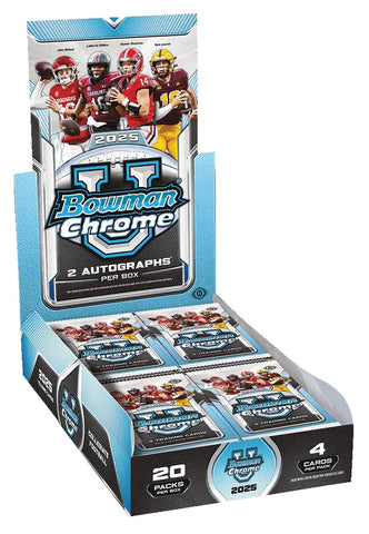 2025 Bowman Chrome University Football Hobby, Box *RELEASES 10/31*