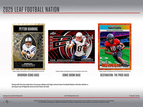 2025 Leaf Football Nation Jumbo, Box *RELEASES 11/21*