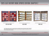 2025 Leaf History Book Sports Edition Chapter 2 Hobby, Box *RELEASES 10/22*