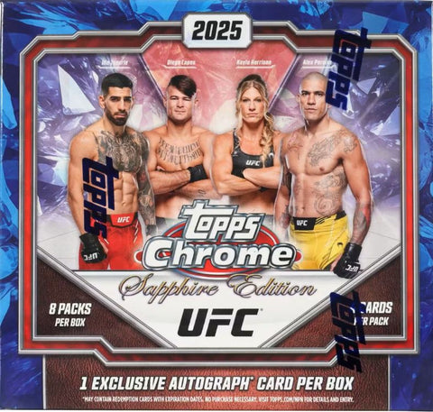 2025 Topps Chrome UFC Sapphire Edition, Box