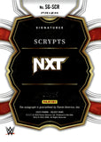 2023 Scrypts Autograph Panini Select WWE #SG-SCR 01/25 TIE-DYE PRIZM SIGNATURES NXT