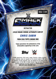 2026 Chris Sabin Autograph Topps Chrome WWE BLUE BRAND AUTO #BBA-CHR SMACKDOWN