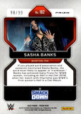2022 Sasha Banks Panini Prizm WWE ORANGE PRIZM 98/99 #102 SMACKDOWN
