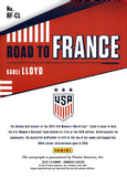 2018-19 Carli Lloyd Autograph Panini Donruss Soccer ROAD TO FRANCE AUTO #RF-CL TEAM USA WOMENS US NATIONAL TEAM