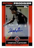 2023 Kristian Fletcher Autograph Topps MLS Soccer ROOKIE PITCH PRODIGIES #174 DC UNITED RC AUTO