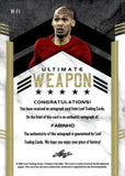 2022 Fabinho Autograph Leaf Ultimate Soccer ULTIMATE WEAPON 04/18 #W-F1 AUTO
