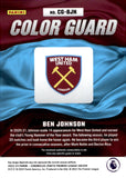 2022-23 Ben Johnson Relic Panini Chronicles PREMIER LEAGUE ZENITH COLOR GUARD 018/299 #CG-BJN WEST HAM UNITED RELIC