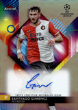 2023-24 Santiago Gimenez Autograph Topps Finest UCL UEL #A-SZ FEYENORD AUTO