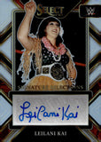 2023 Leilani Kai Autograph Panini Select WWE SIGNATURES SELECTIONS SILVER PRIZM #SS-LLK LEGENDS