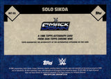 2026 Solo Sikoa Autograph Topps Chrome WWE SUPERSTAR 1986 REFRACTOR #86T-SS SMACKDOWN