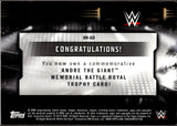 2019 Goldust Relic Topps WWE ANDRE THE GIANT BATTLE ROYAL COMMEMORATIVE TROPHY RELIC 50/99 #BR-GD MONDAY NIGHT RAW