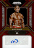 2024 Malik Blade Autograph Panini Prizm WWE SENSATIONAL SIGNATURES RED 15/99 #SS-MAL NXT