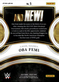 2024 Oba Femi Panini Select WWE AND NEW! SILVER PRIZM ROOKIE #5 NXT
