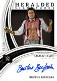 2022 Brutus Beefcake Autograph Panini Immaculate HERALDED SIGNATURES 83/99 #HS-BBK LEGENDS