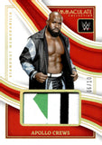 2023 Apollo Crews Relic Panini Immaculate Collection STANDOUT MEMORABILIA HOLO GOLD 06/10 #SS-ACR RELIC MONDAY NIGHT RAW
