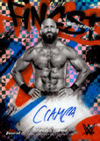 2025 Tommaso Ciampa Autograph Topps Finest FINEST AUTOGRAPHS BLUE CHECKER BOARD 25/75 #FA-CMP SMACKDOWN