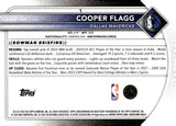2025-26 Cooper Flagg Bowman Chrome 2 ROOKIE #1 RC DALLAS MAVERICKS
