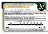 2024 Nick Kurtz Bowman Chrome Draft 1st 1 #BDC-56 Oakland Athletics