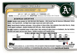 2024 Nick Kurtz Bowman Chrome Draft 1st 2 #BDC-56 Oakland Athletics