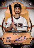 2024 Blaze Alexander Autograph Topps Triple Threads ROOKIE 015/199 #RA-BLA ARIZONA DIAMONDBACKS