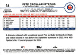 2024 Pete Crow-Armstrong Topps Chrome PRISM ROOKIE #16 CHICAGO CUBS