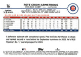 2024 Pete Crow-Armstrong Topps Chrome RAYWAVE ROOKIE #16 CHICAGO CUBS