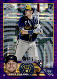 2023 Brice Turang Topps Chrome PURPLE SONAR 149/275 ROOKIE #170 MILWAUKEE BREWERS