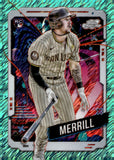 2024 Jackson Merrill Topps Chrome Cosmic AQUA EQUINOX 119/199 ROOKIE #194 SAN DIEGO PADRES