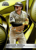 2025 Jackson Merrill Topps Chrome Black GOLD 15/50 #14 SAN DIEGO PADRES