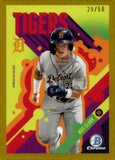 2024 Max Clark Bowman Chrome BOWMAN ASCENSIONS GOLD 23/50 #BA-6 DETROIT TIGERS