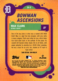 2024 Max Clark Bowman Chrome BOWMAN ASCENSIONS GOLD 23/50 #BA-6 DETROIT TIGERS