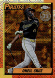 2025 Oneil Cruz Topps Series 2 Baseball 90'S SILVER PACK CHROME GOLD MOJO 21/50 #T90C-134 PITTSBURH PIRATES