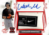 2023 Walker Martin Autograph Relic Leaf Trinity Baseball PATCH AUTO RED 5/15 #PA-WM2 SAN FRANCISCO GIANTS