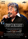 2025 Tony Orlando Leaf Pop Century CRACKED ICE AUTO 03/10 AUTOGRAPH #BA-TO1