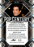 2022 Dean Cain Leaf Pop Century SIGNATURES GREEN CRACKED ICE 2/5 AUTOGRAPH #BA-DC1 LOIS & CLARK: THE NEW ADVENTUERS OF SUPERMAN