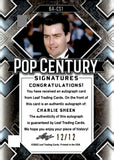 2022 Charlie Sheen Leaf Pop Century SIGNATURES BLUE AUTO 12/12 AUTOGRAPH #BA-CS1 PLATOON MAJOR LEAGUE