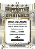 2021 Russell Crowe Leaf Pop Century SUPERSTAR SWATCHES RELIC 12/30 #SS-49 GLADIATOR A BEAUTIFUL MIND