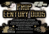 2021 Morgan Freeman Steve Carell Leaf Pop Century PROP CENTURY DUOS RELIC 1/65 DUAL RELIC #PCD-13 EVAN ALMIGHTY