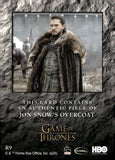 2023 Jon Snow Overcoat Relic Rittenhouse Game of Thrones #9 RELIC