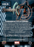 2012 Chris Evans Relic Upper Deck Marvel Avengers Assemble MEMORABILIA RELIC #AS-5 CAPTAIN AMERICA