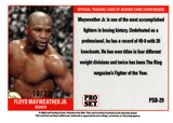 2024 Floyd Mayweather Jr. Leaf Pro Set SILVER 15/20 #PSB-29 BOXING