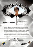 2024 Denise Richards as Dr. Christmas Jones Upper Deck 007 Black Diamond 173/199 #71 JAMES BOND THE WORLD IS NOT ENOUGH