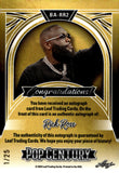 2024 Rick Ross Autograph Leaf Pop Century SILVER SCOPES AUTO 1/25 #BA-RR2