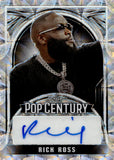 2024 Rick Ross Autograph Leaf Pop Century SILVER SCOPES AUTO 1/25 #BA-RR2