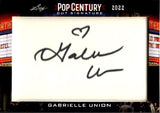2022 Gabrielle Union Cut Autograph Leaf Pop Century CUT SIGNATURES AUTO #PCC-GU1 BRING IT ON BAD BOYS