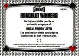 2025 Huckleberry Seed Autograph Leaf Metal Poker BRACELT WINNERS RED CRACKED ICE 3/3 AUTO #BW-HS1 WSOP